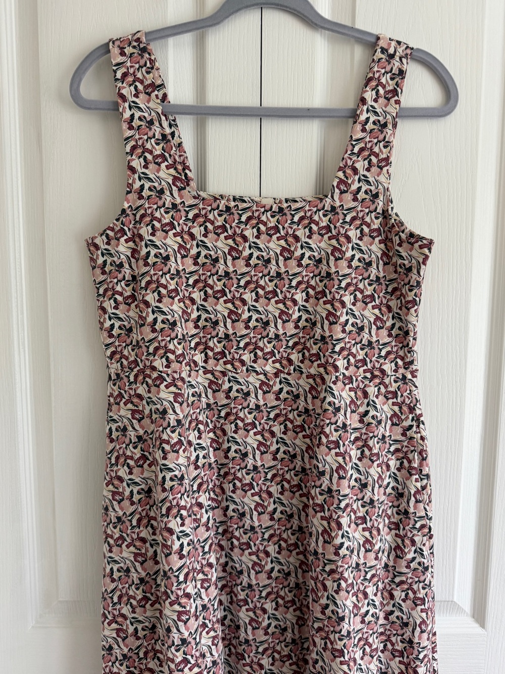 Pact Organic Fit & Flare Square Neck Dress - Picture 6 of 9